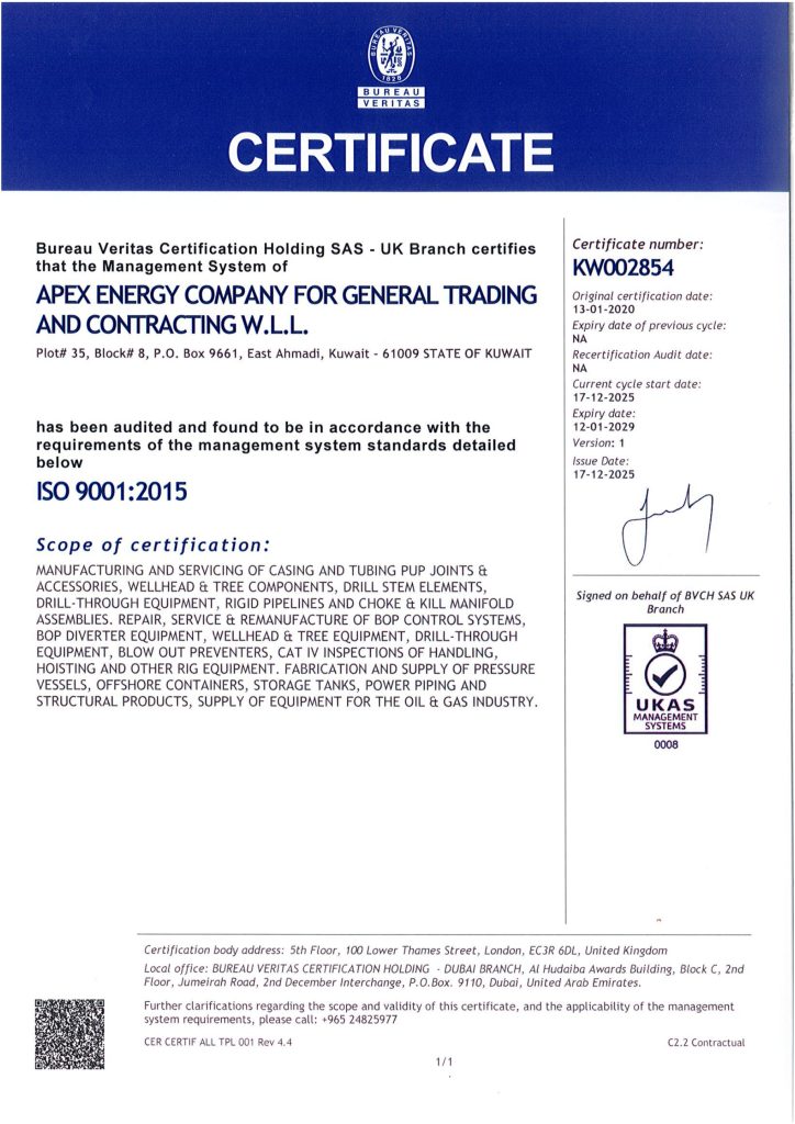 latest iso 9001 apex energy 9k ukas